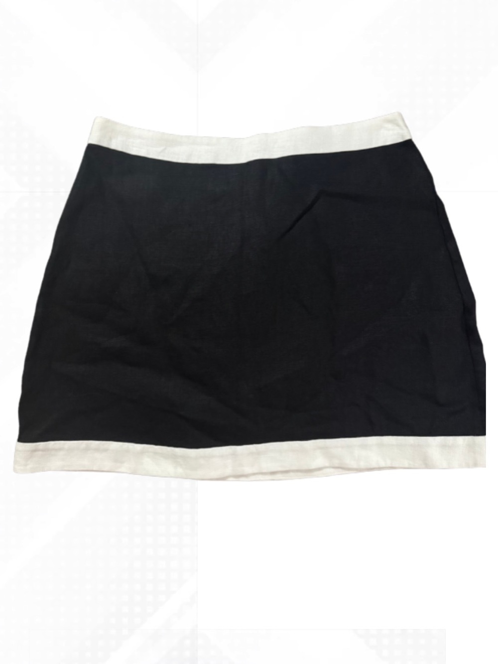 Reformation Black & White Robbie Linen Skirt (Skirt Only) Sz 2- Set Retails $248 - Picture 5 of 7